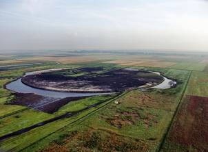 Luftaufnahme der zentralen LOFAR-Station in Exloo/Holland